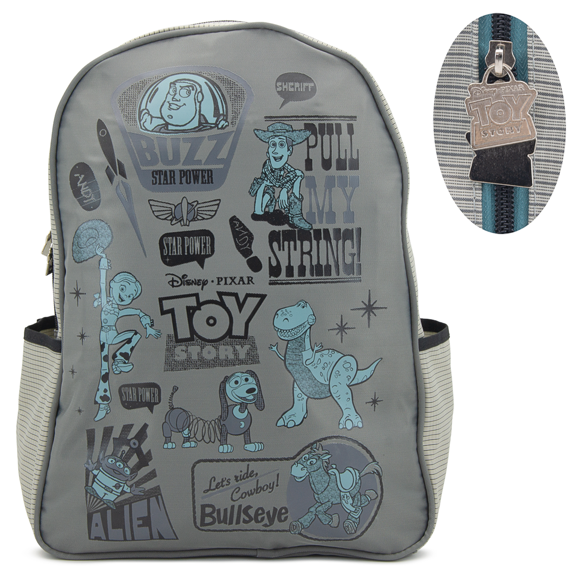 Mochila Primaria Toy Story Buzz Lightyear Atm Gris