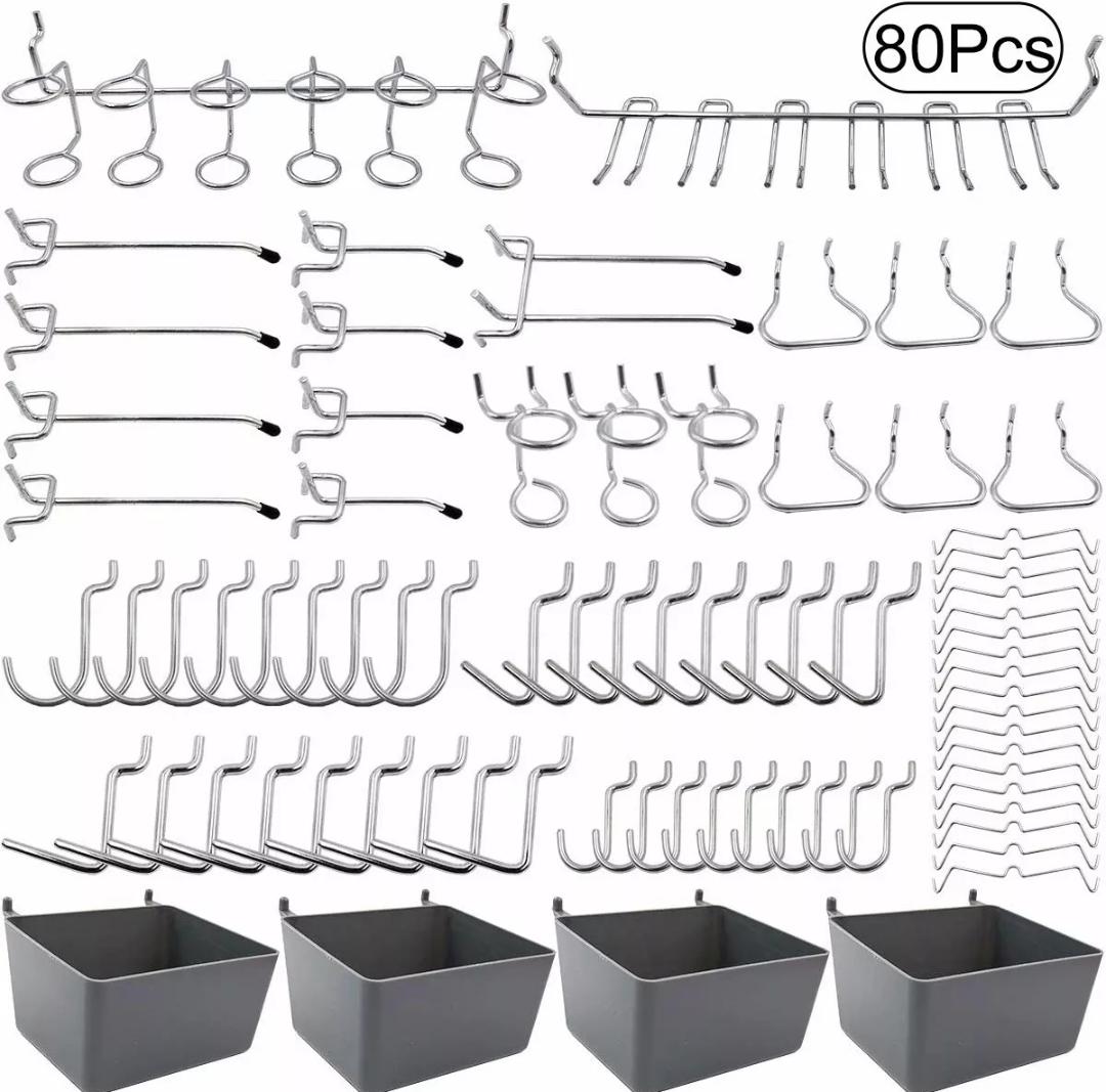 Panel perforado Tableros herramientas pared 25 piezas Tablero
