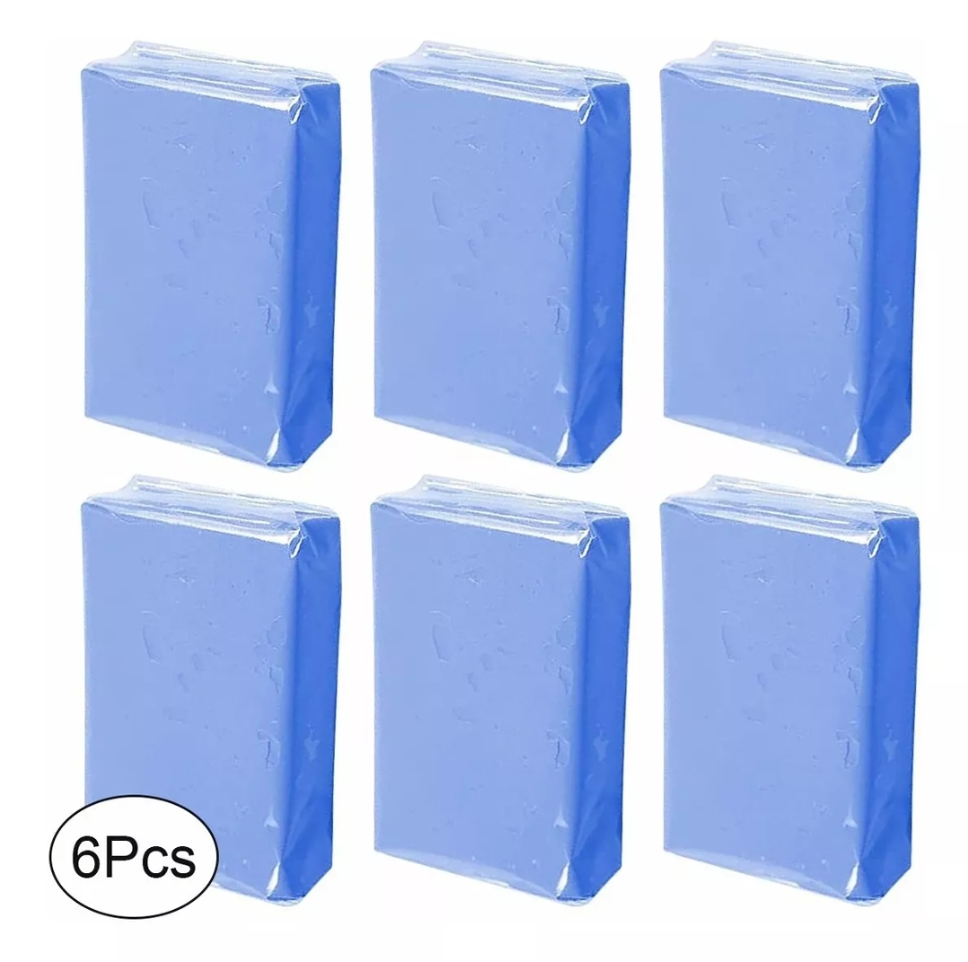 6pcs Arcilla Plastilina Descontaminante Limpiadora Clay Bar