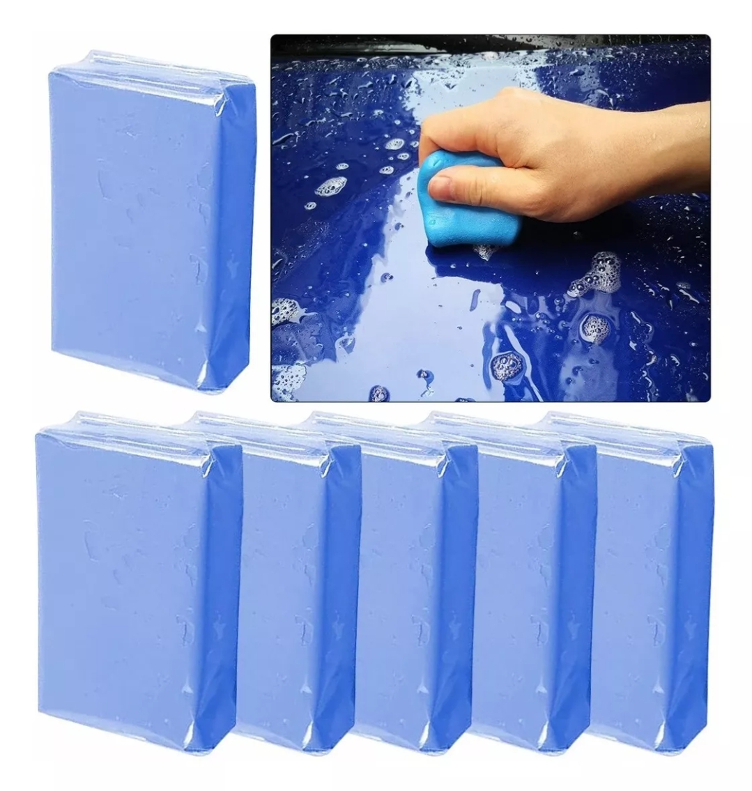 6pcs Arcilla Plastilina Descontaminante Limpiadora Clay Bar