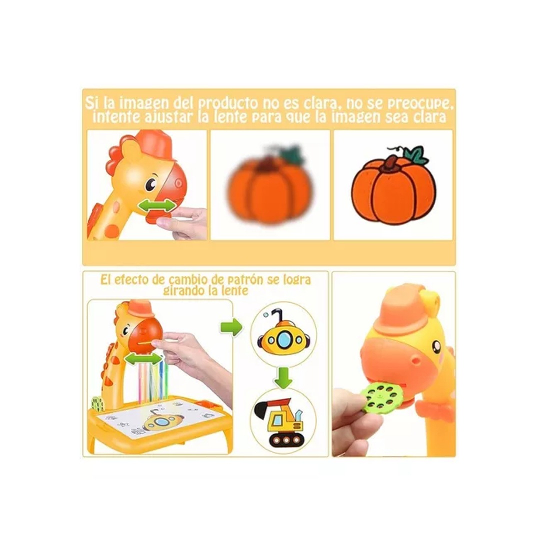 Jirafa Proyector De Dibujo Mesa De Arte Para Niños Puzzle