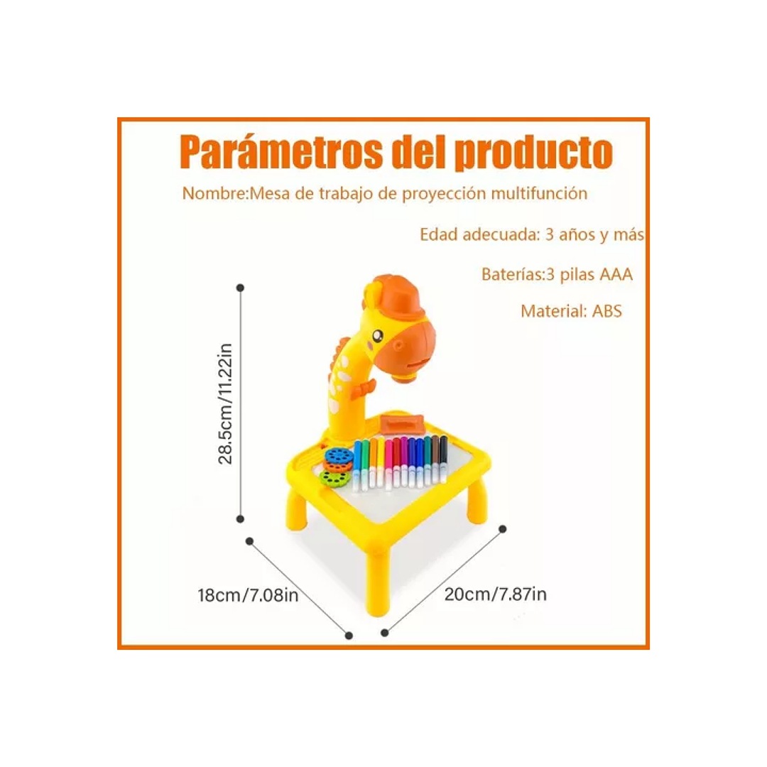 Jirafa Proyector De Dibujo Mesa De Arte Para Niños Puzzle