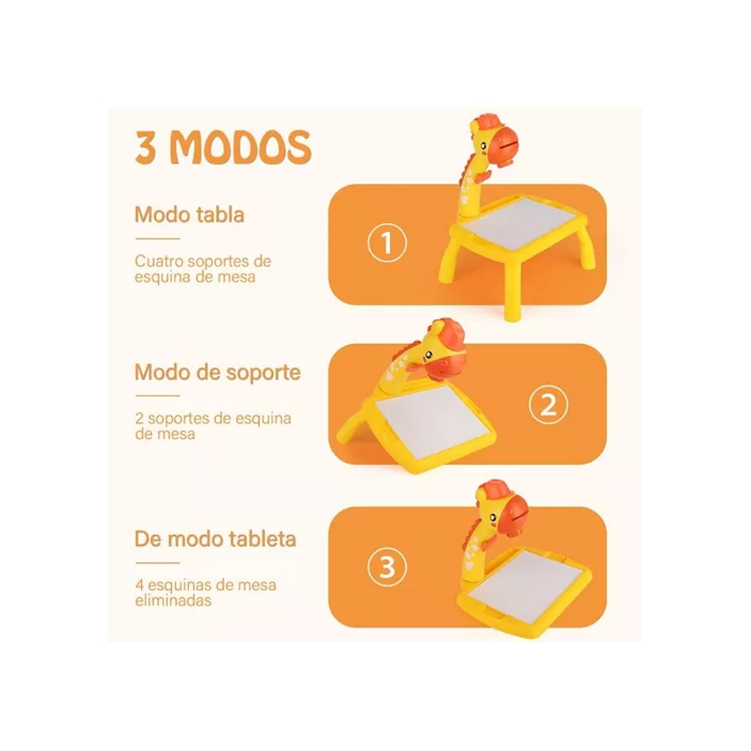 Jirafa Proyector De Dibujo Mesa De Arte Para Niños Puzzle