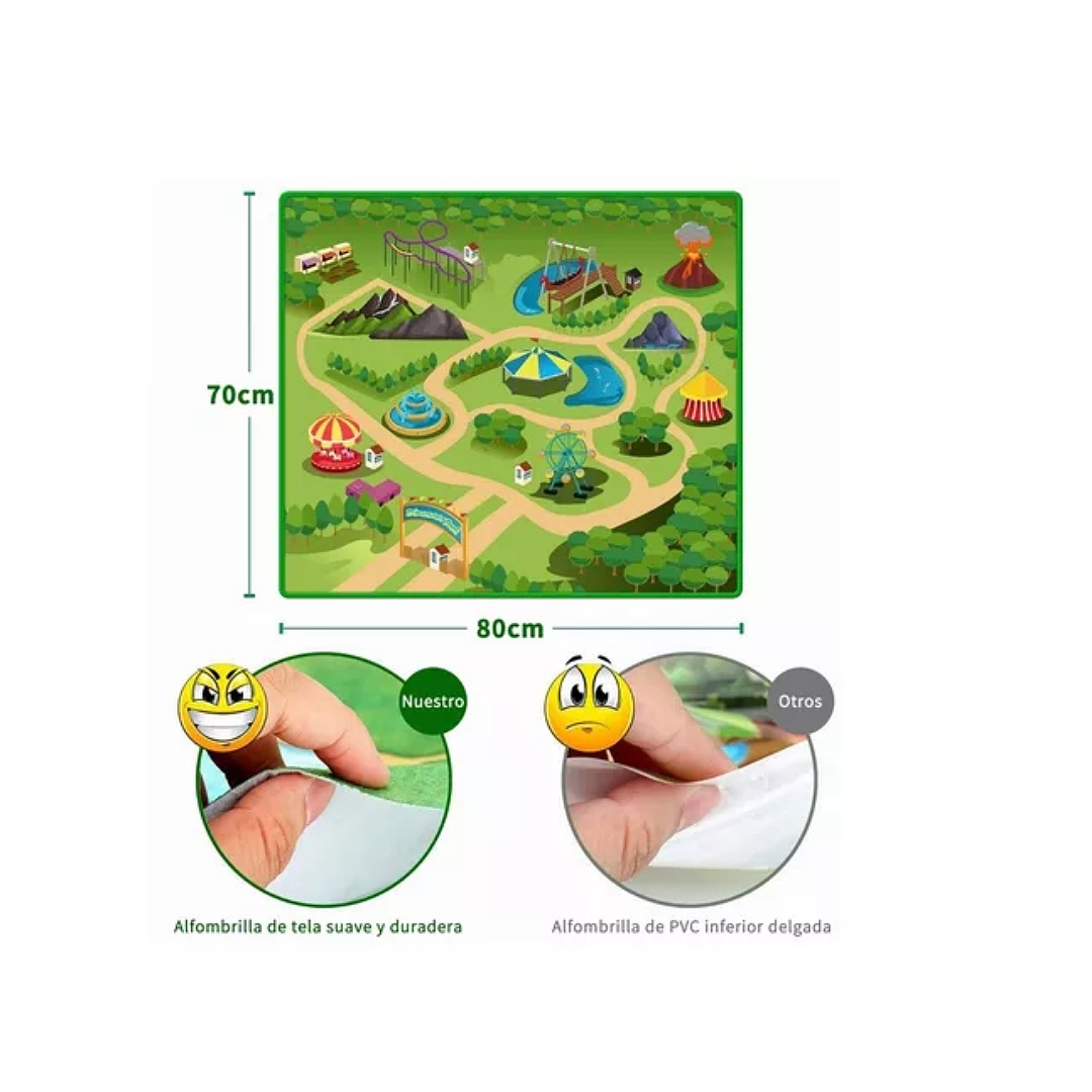 Juguete Dinosaurio Para Niños Con Mapa Y Árbol, 88 Pzas.