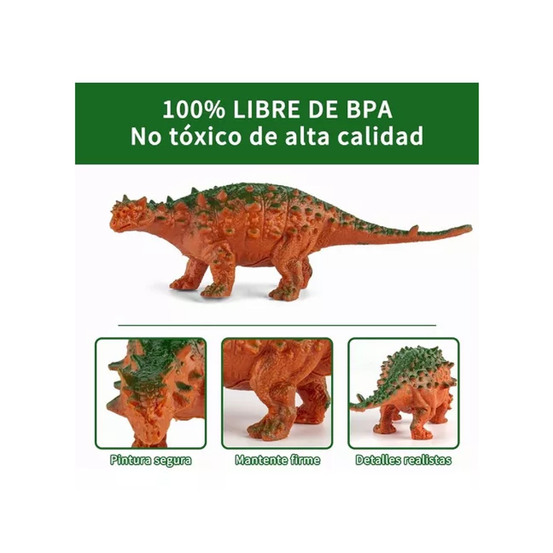 Juguete Dinosaurio Para Niños Con Mapa Y Árbol, 88 Pzas.