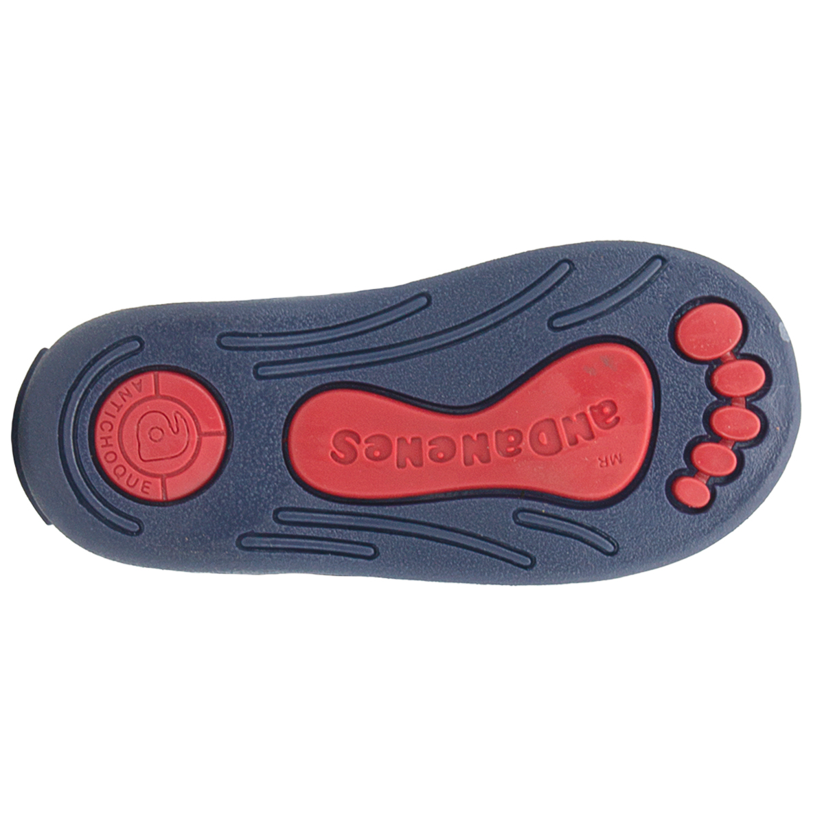 Zapato Niña Andanenes Piel Broche Soporte Arco Marino 12-15