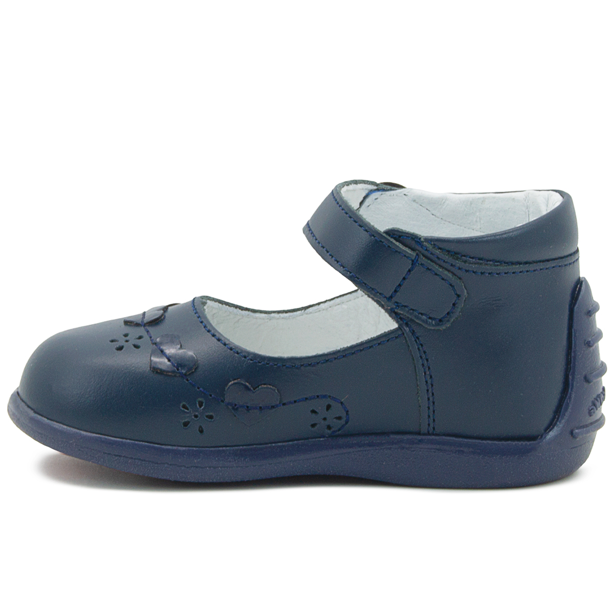 Zapato Niña Andanenes Piel Broche Soporte Arco Marino 12-15