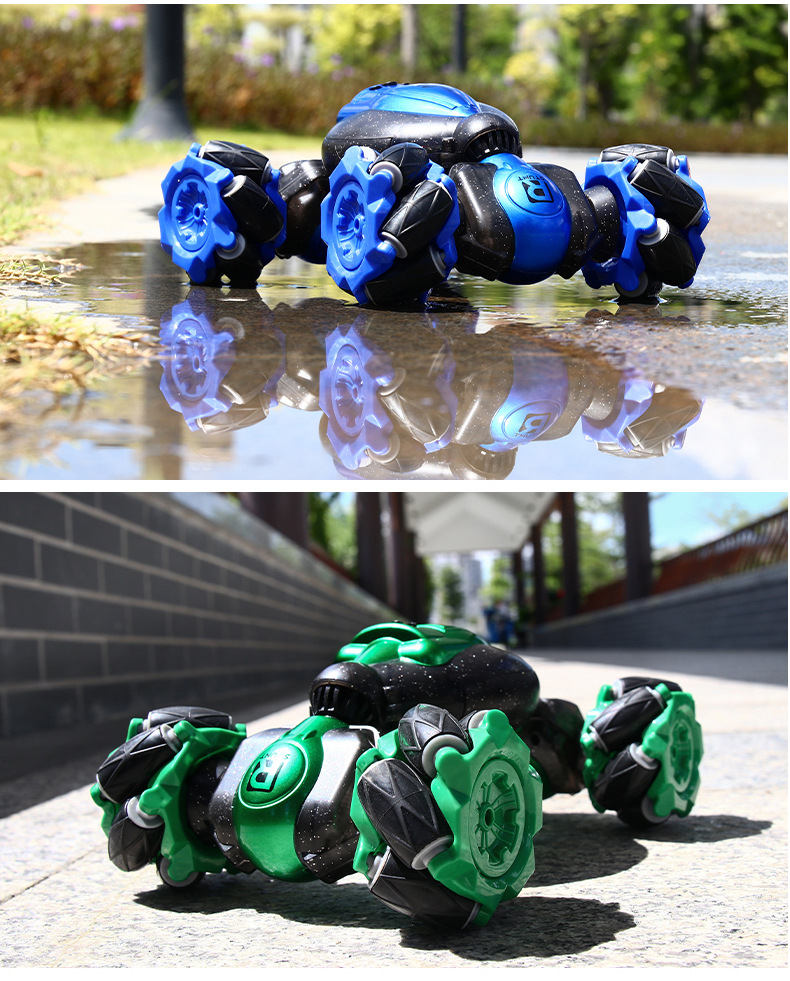 Carro acrobático de control remoto  todo terreno con luz led .