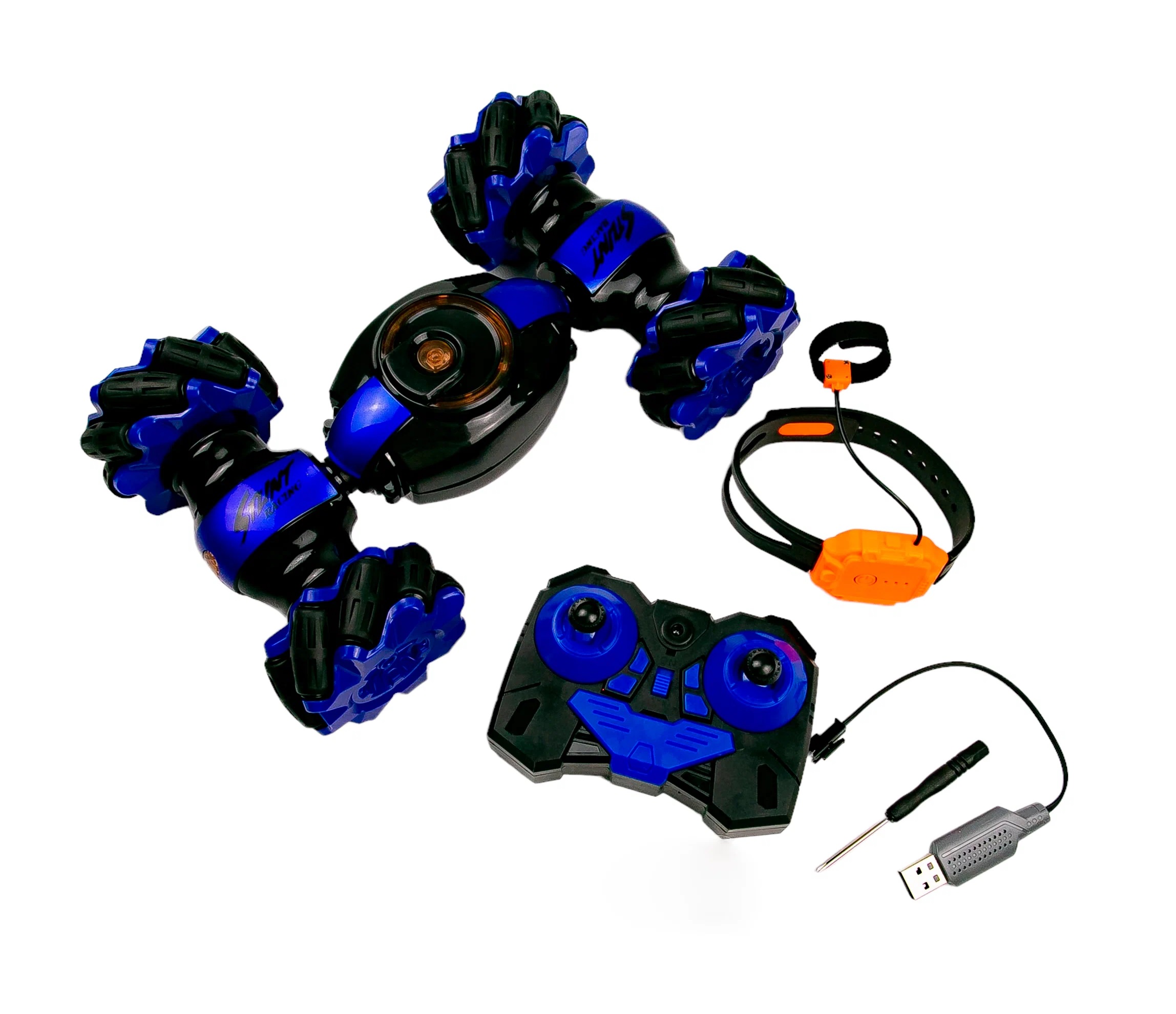 Carro acrobático de control remoto  todo terreno con luz led .