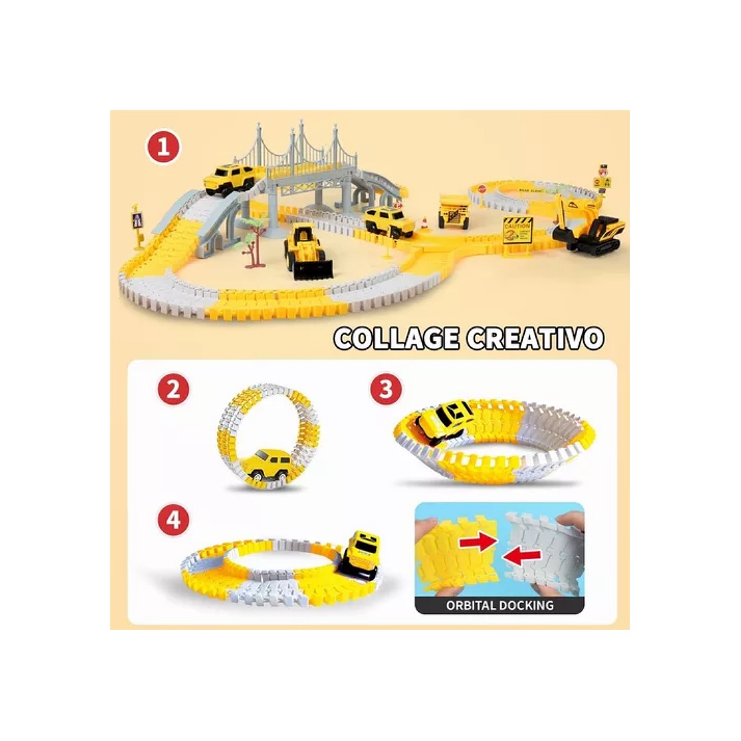 276 Piezas Pista Carreras Juguetes Niños,juguetes Para Niños