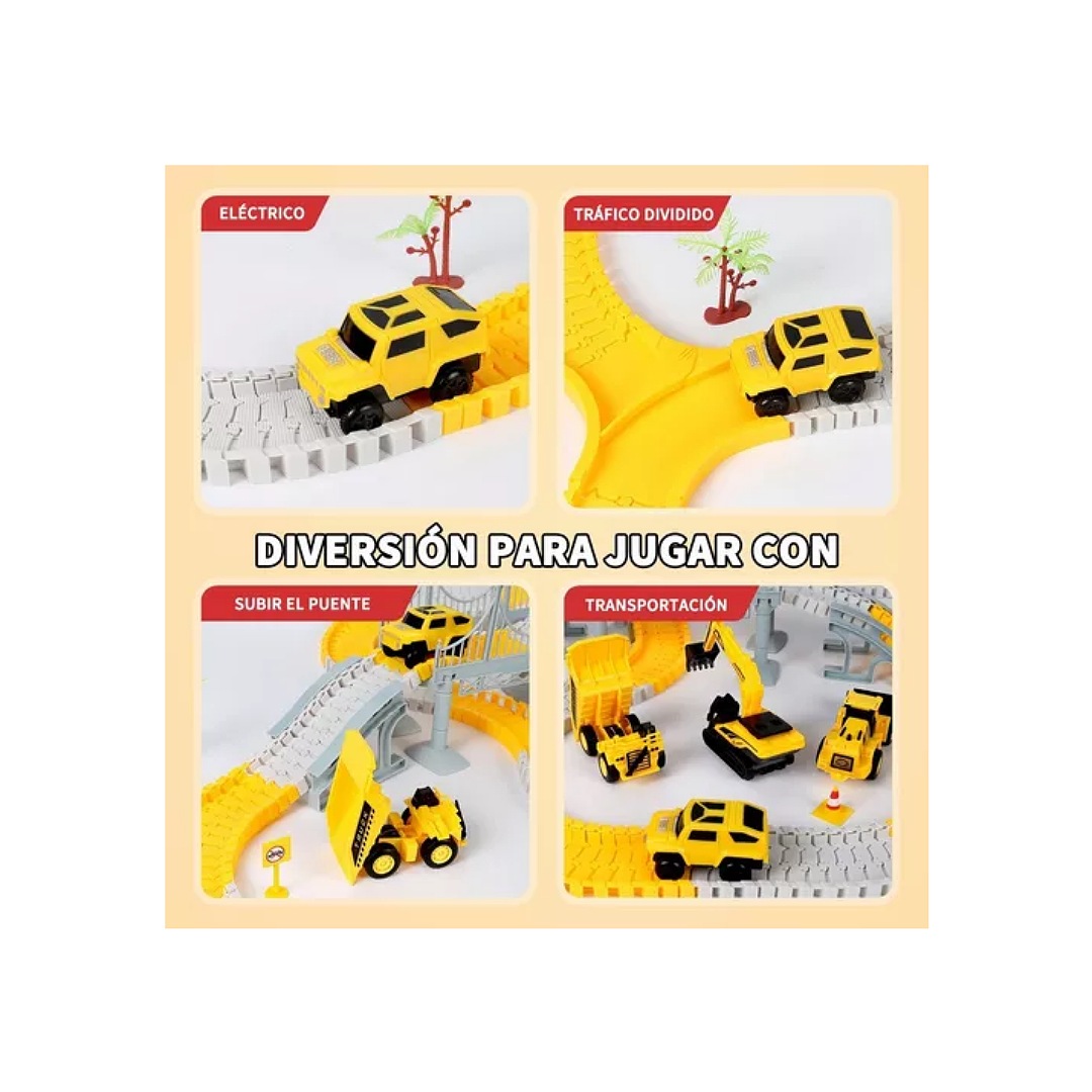 276 Piezas Pista Carreras Juguetes Niños,juguetes Para Niños