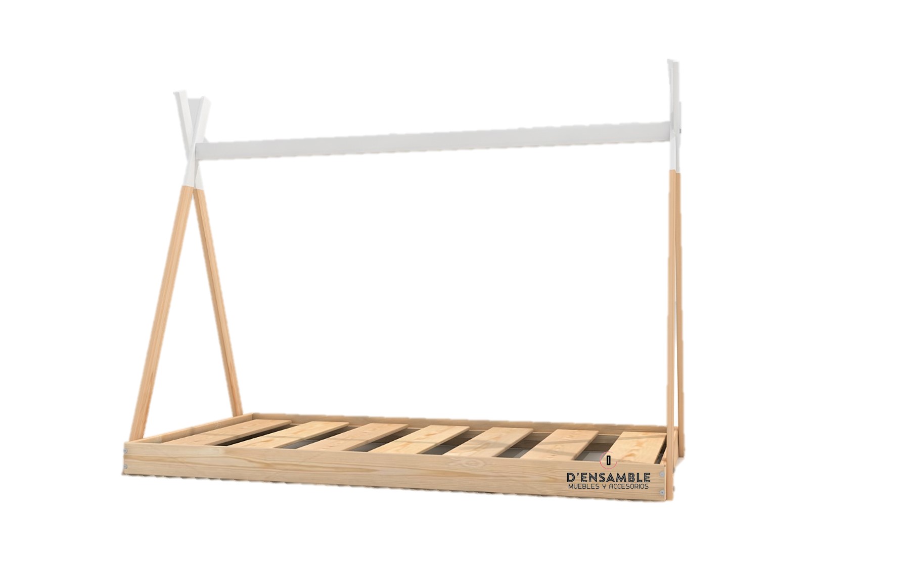 Cama Tipi Montessori Individual Teepee Para Niños 2 Alturas