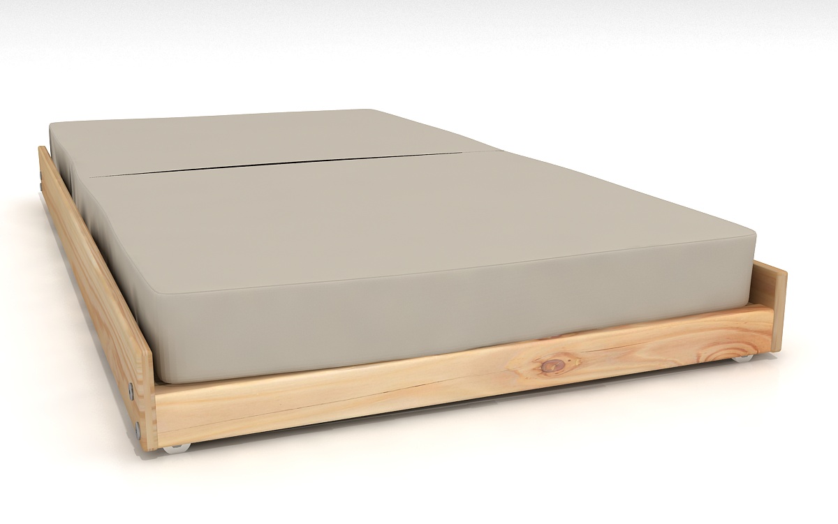 Cama móvil, cajón canguro individual