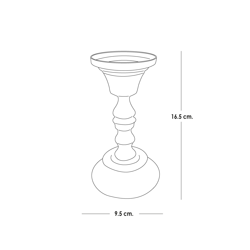 Candelabro para Vela conico portavelas de hierro decorativo estilo europeo