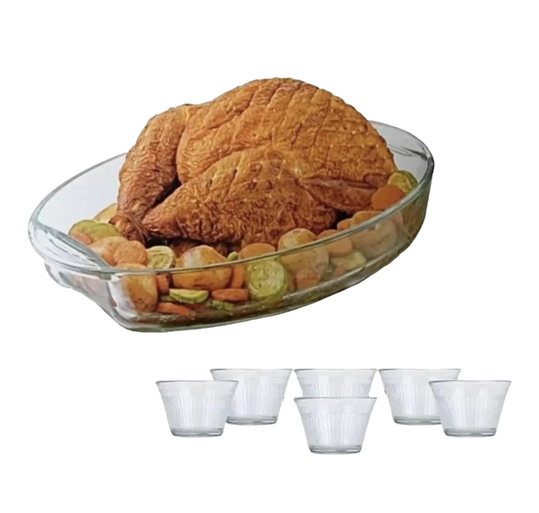 Juego de Refractarios PYROREY para hornear de vidrio 7 piezas