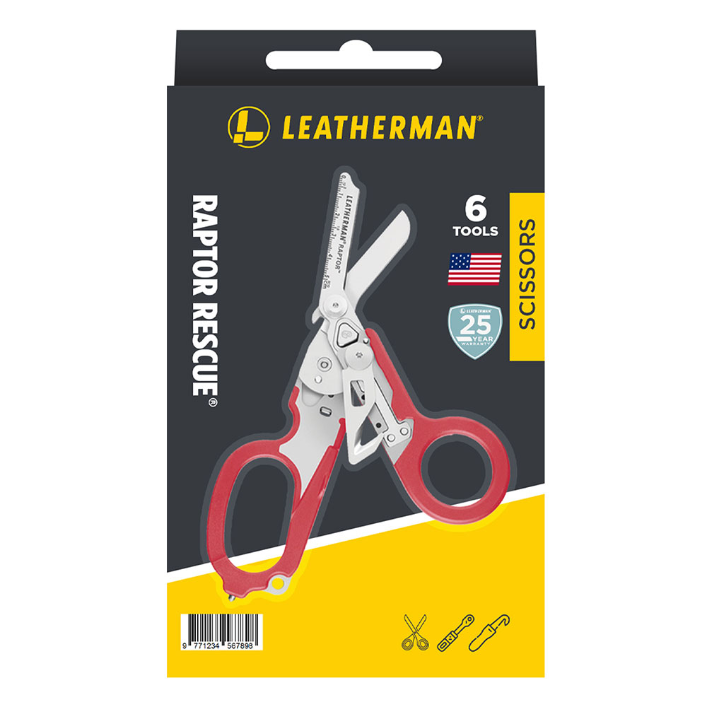 Tijera de Rescate RAPTOR RESCUE Roja Leatherman