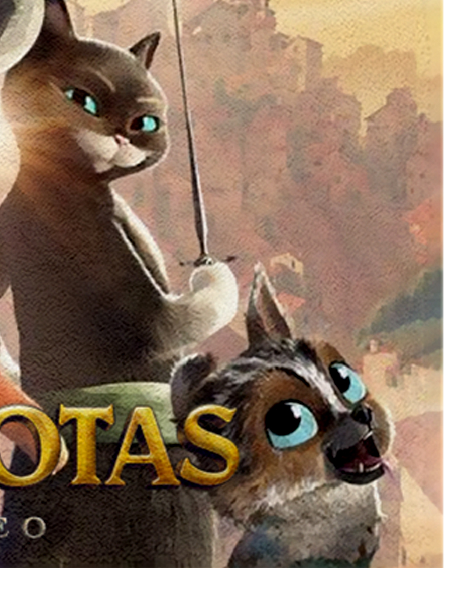 Toalla De Baño Diseño  Gato Con Botas Deseo Shrek Microfibra de Poliéster