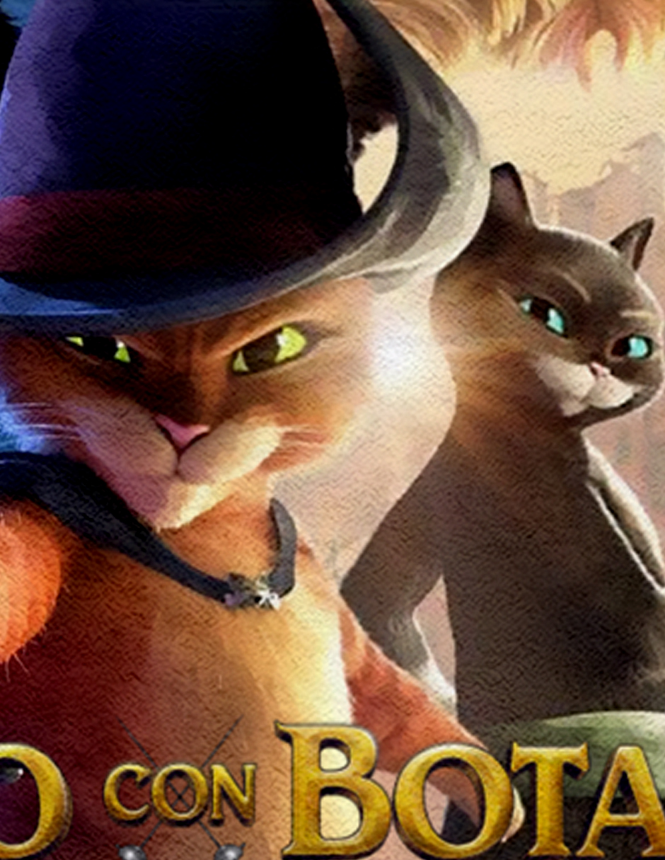 Toalla De Baño Diseño  Gato Con Botas Deseo Shrek Microfibra de Poliéster