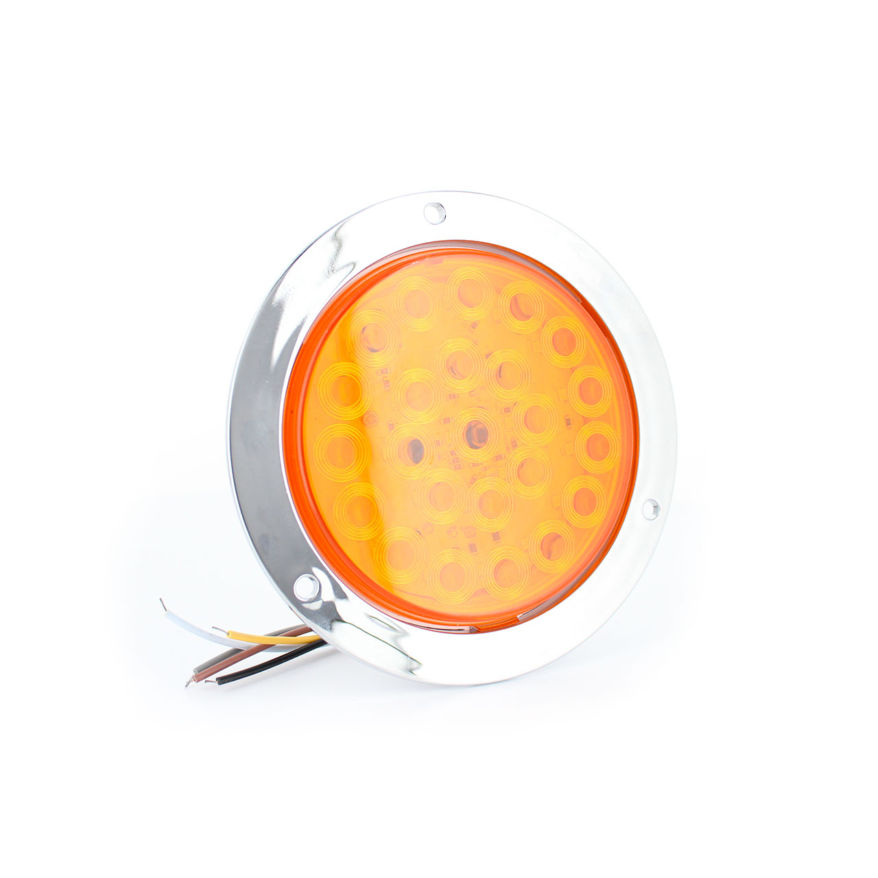 10 Plafon 24 Led Redondo Camion Cuarto Estrobo Stop 12-24v