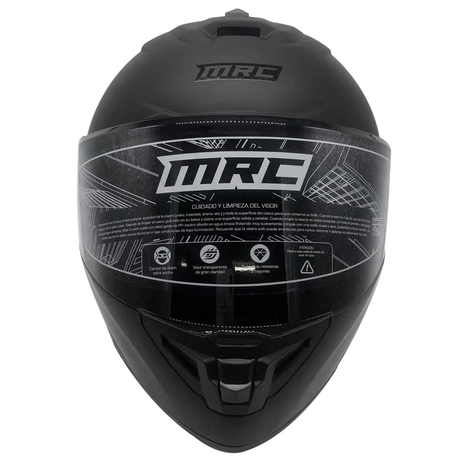 Casco Para Motociclista Mrc-12in Grande