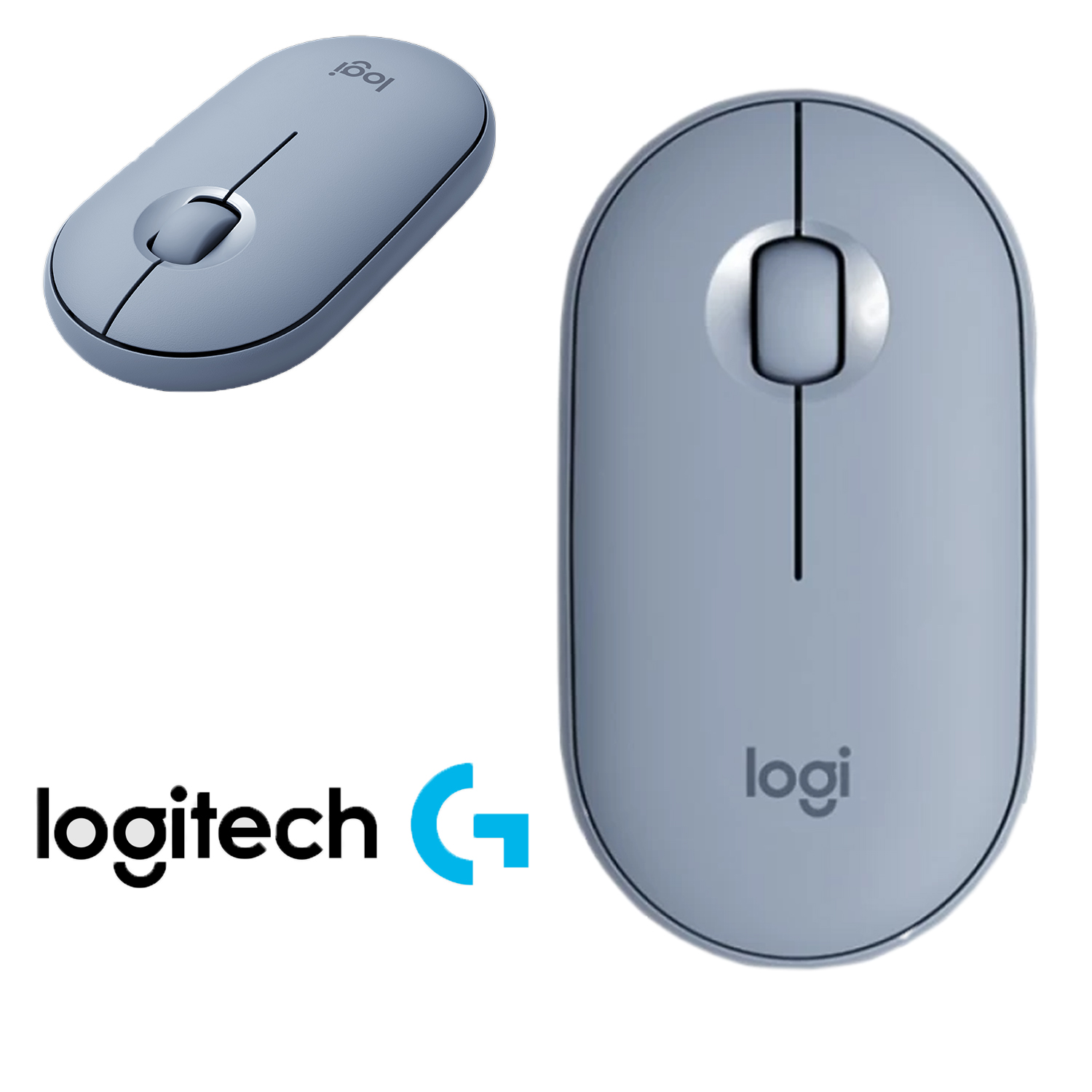 MOUSE LOGITECH PEBBLE M350 AZUL GRAFITO