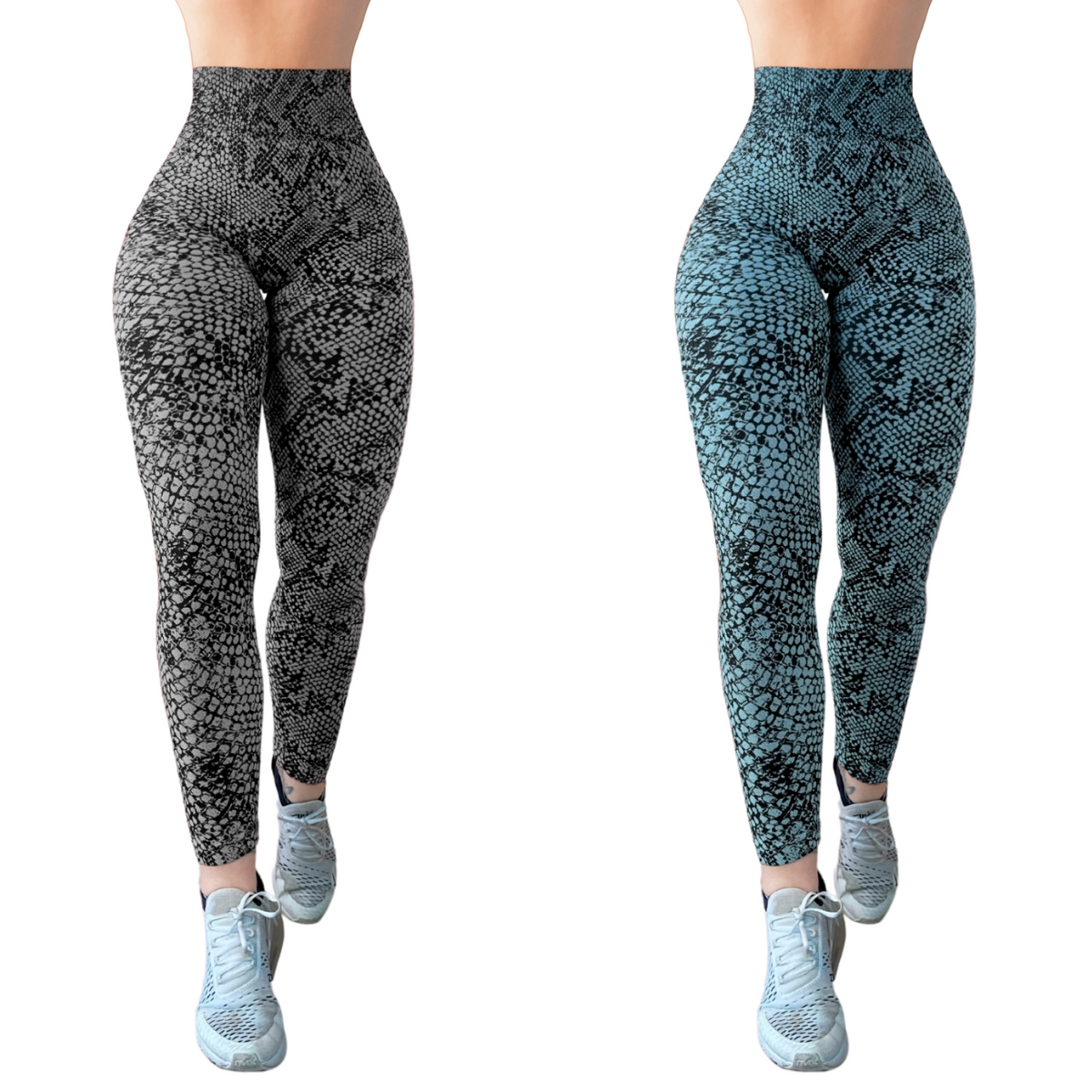 Pack de 2 Mallones de Mujer Ligeros Lycra Stretch Leggins Mujer Licra Gym Casual Malla Talle Alto LIC-034