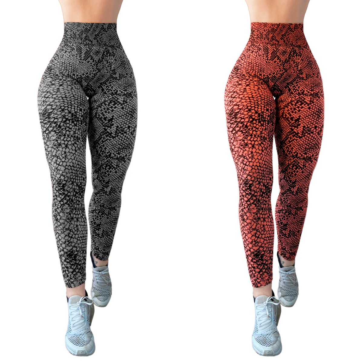 Pack de 2 Mallones de Mujer Ligeros Lycra Stretch Leggins Mujer Licra Gym Casual Malla Talle Alto LIC-034