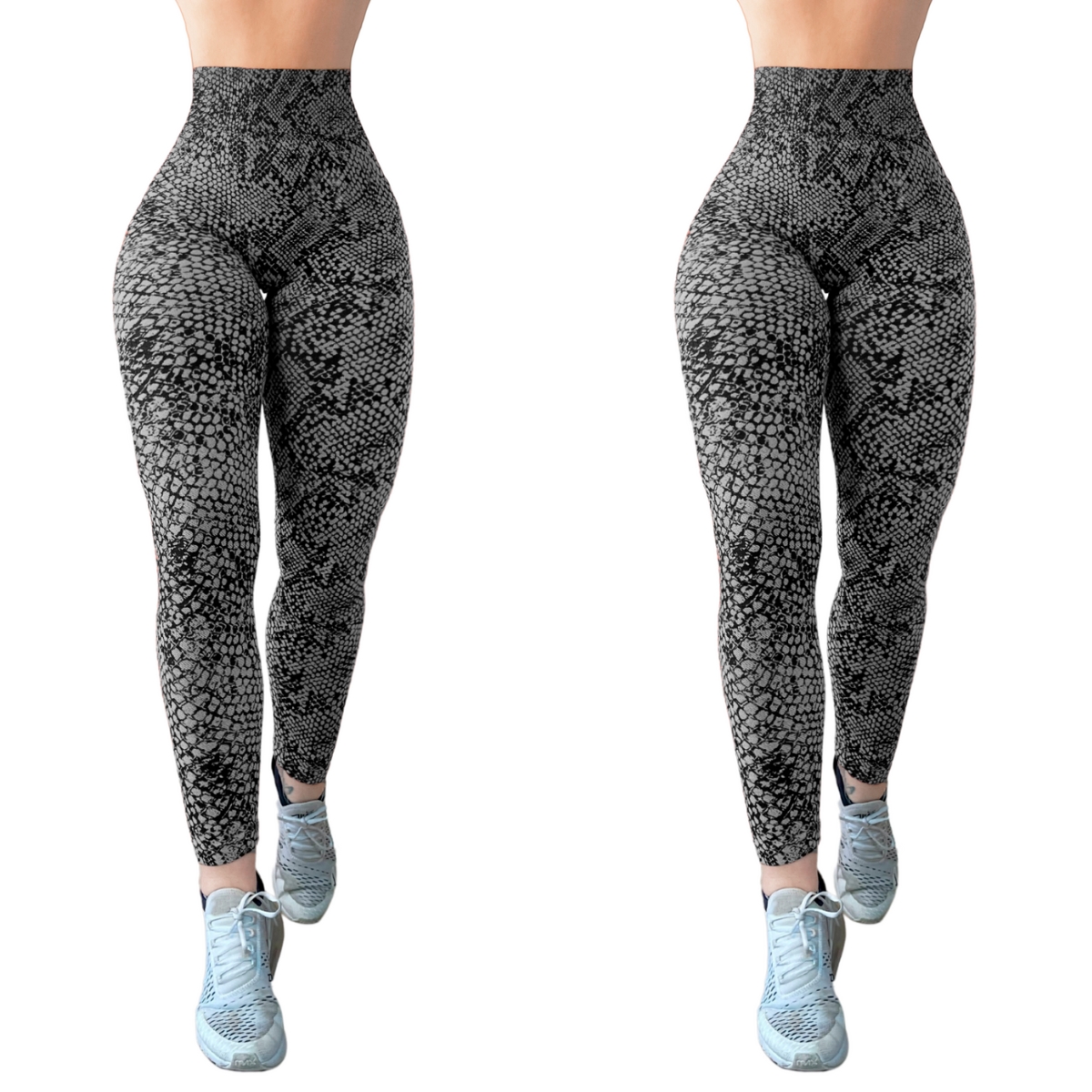 Pack de 2 Mallones de Mujer Ligeros Lycra Stretch Leggins Mujer Licra Gym Casual Malla Talle Alto LIC-034