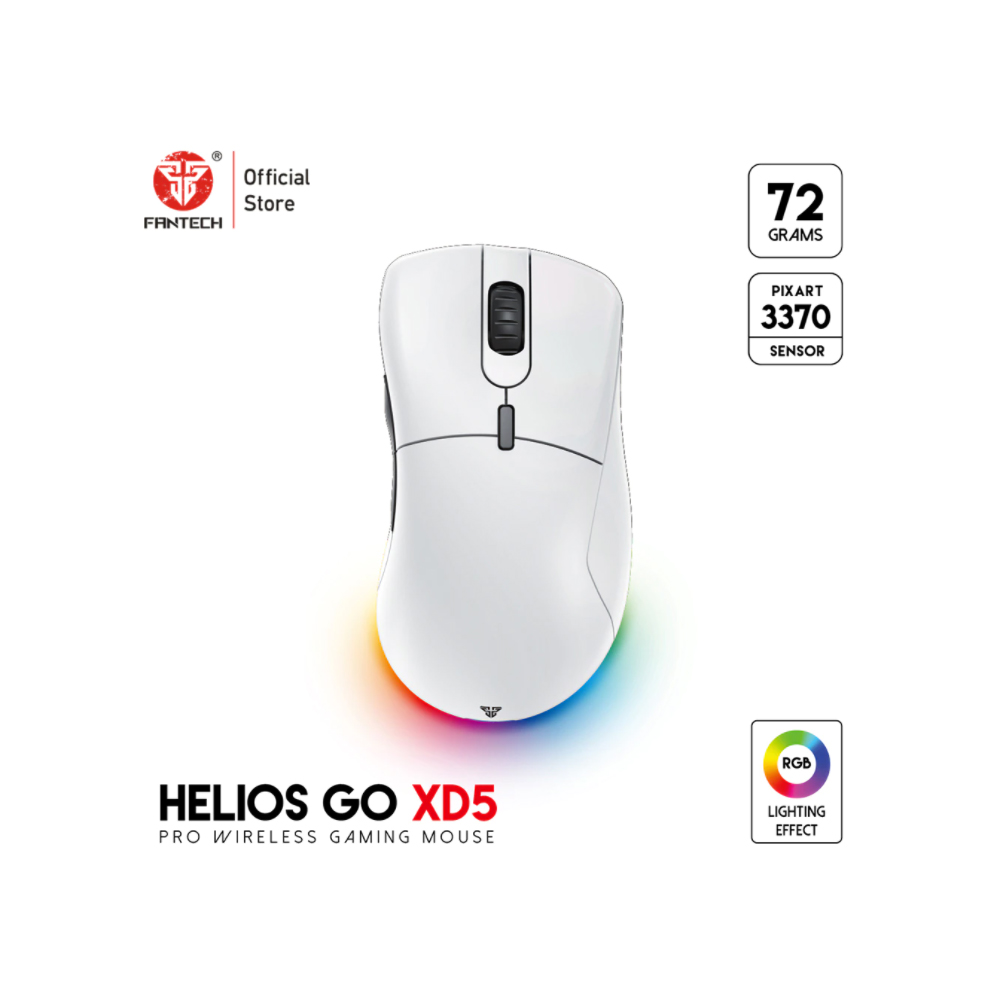 MOUSE FANTECH HELIOS GO XD5 BLANCO