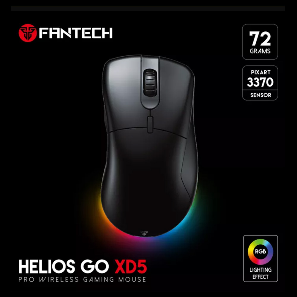 MOUSE FANTECH HELIOS GO XD5 NEGRO
