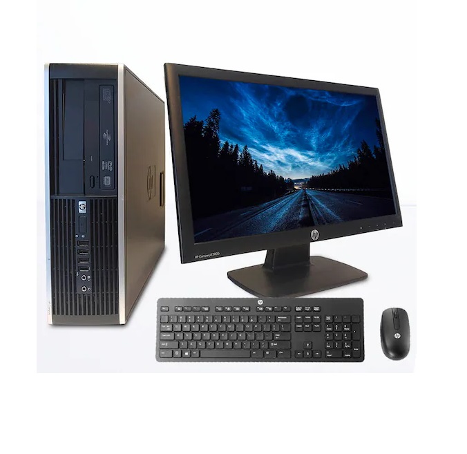 PC HP Compaq 8200- Intel Core i5 2da gen- 4GB RAM -128GB SSD- WIFI- MONITOR 19- REACONDICIONADO