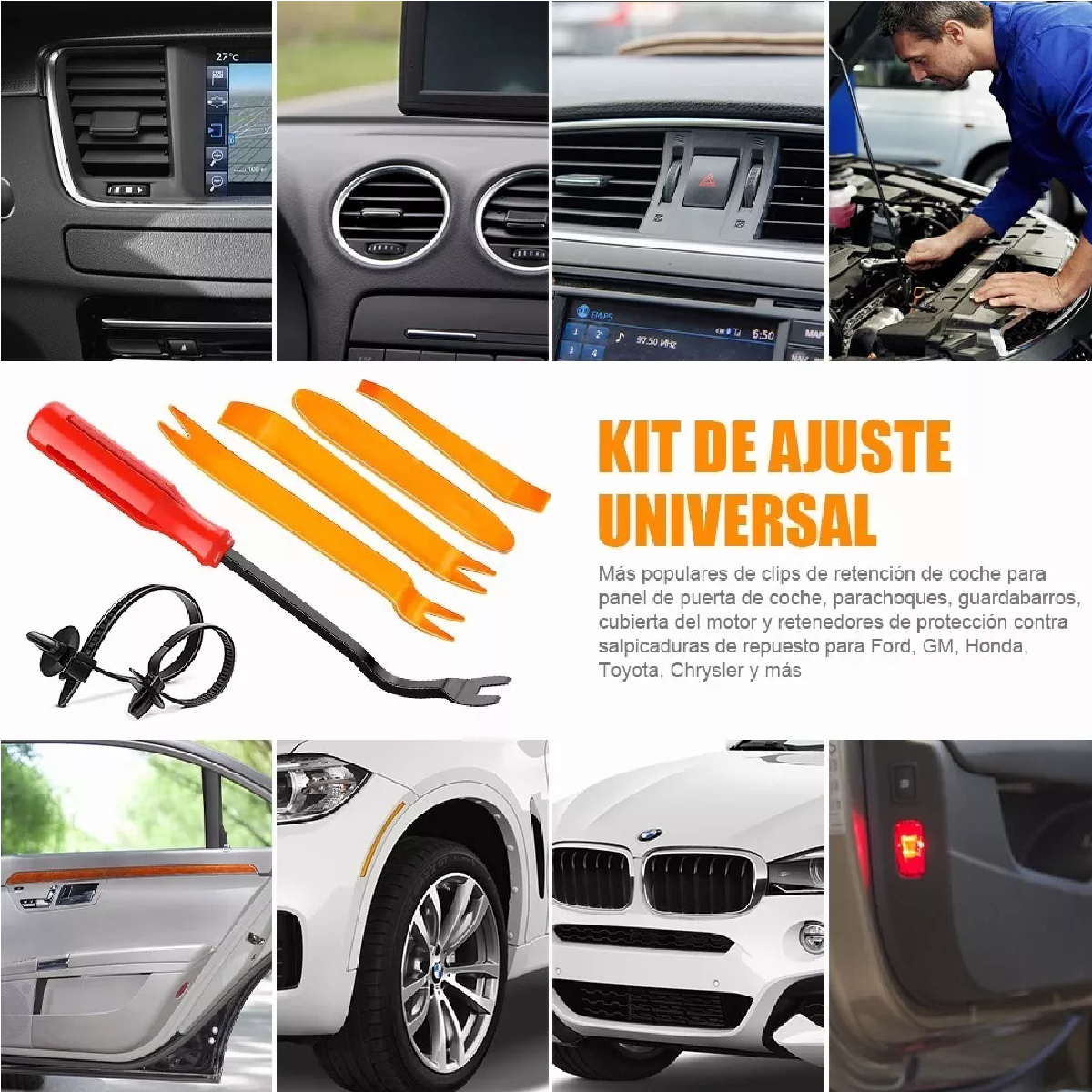 Kit Grapas Automotrices Con Herramienta De Extracción 723 Pzas