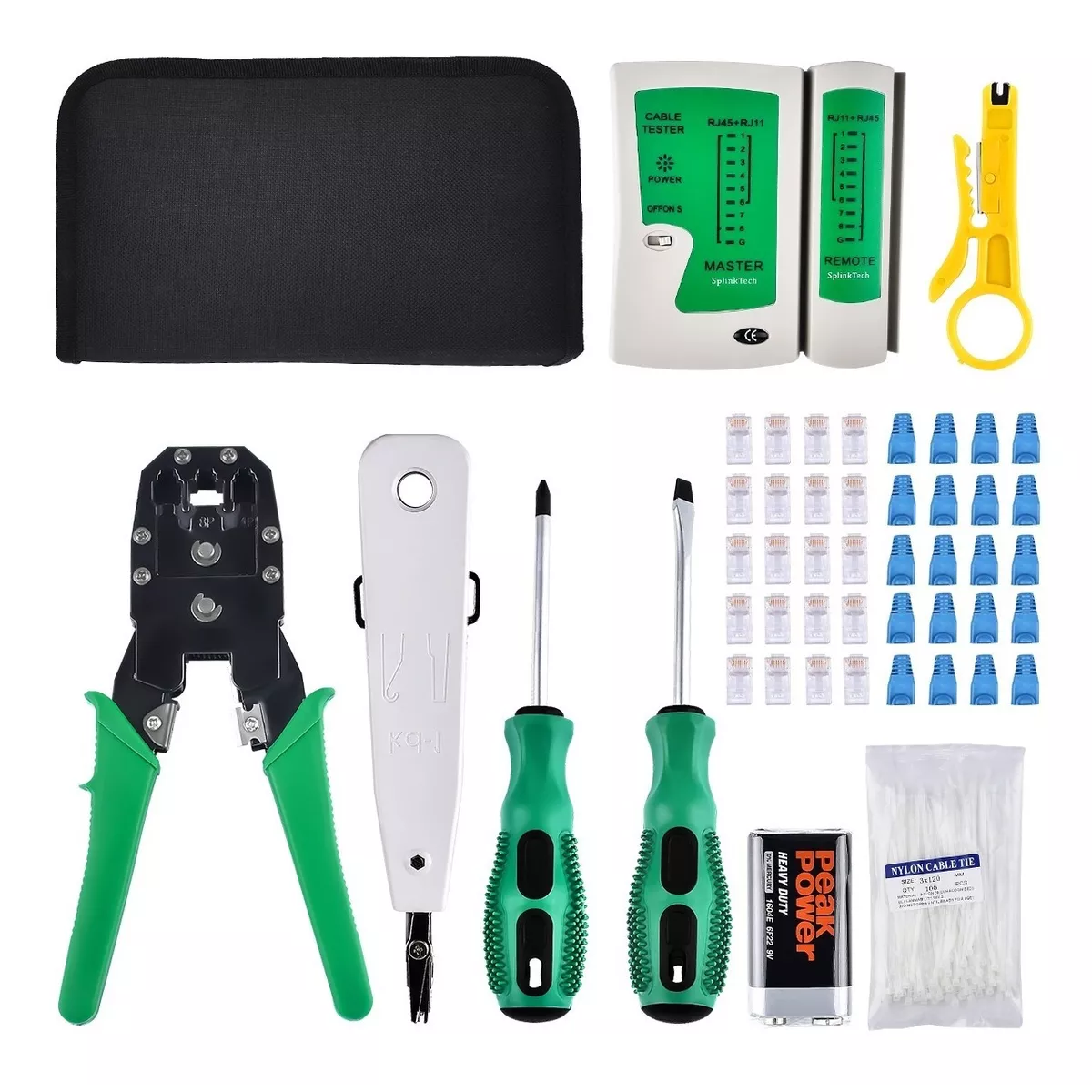 Kit De Herramientas Cableado Redes Utp Rj45 Rj11