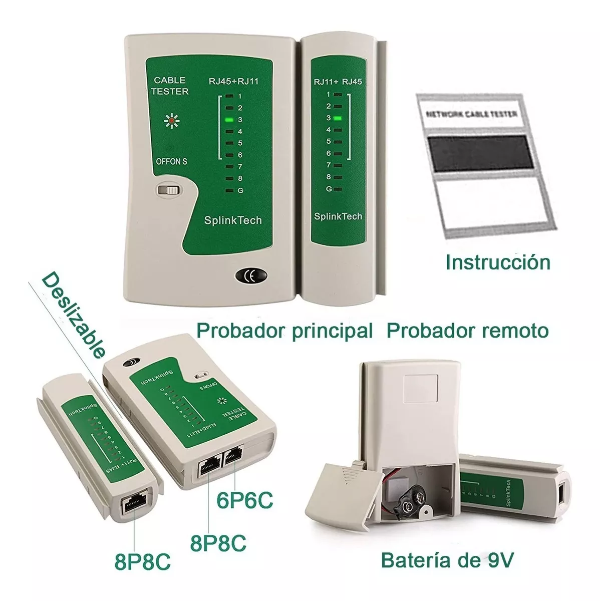 Kit De Herramientas Cableado Redes Utp Rj45 Rj11