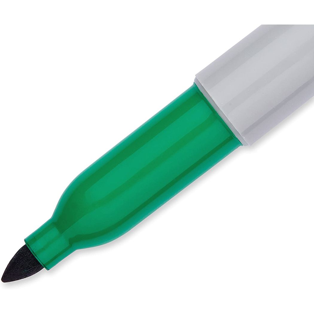 Marcadores Sharpie Punto Fino Verde caja de 12 pzas