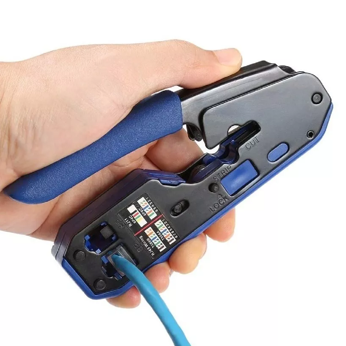 Pinza Pelacables De Cable Red Rj45 Cat6 Cat5e Cat5 Rj11 Rj12