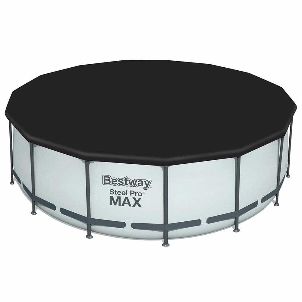 Alberca Estructural Redonda, Bestway de 457 x 107 cm, incluye bomba, cubierta y escalera