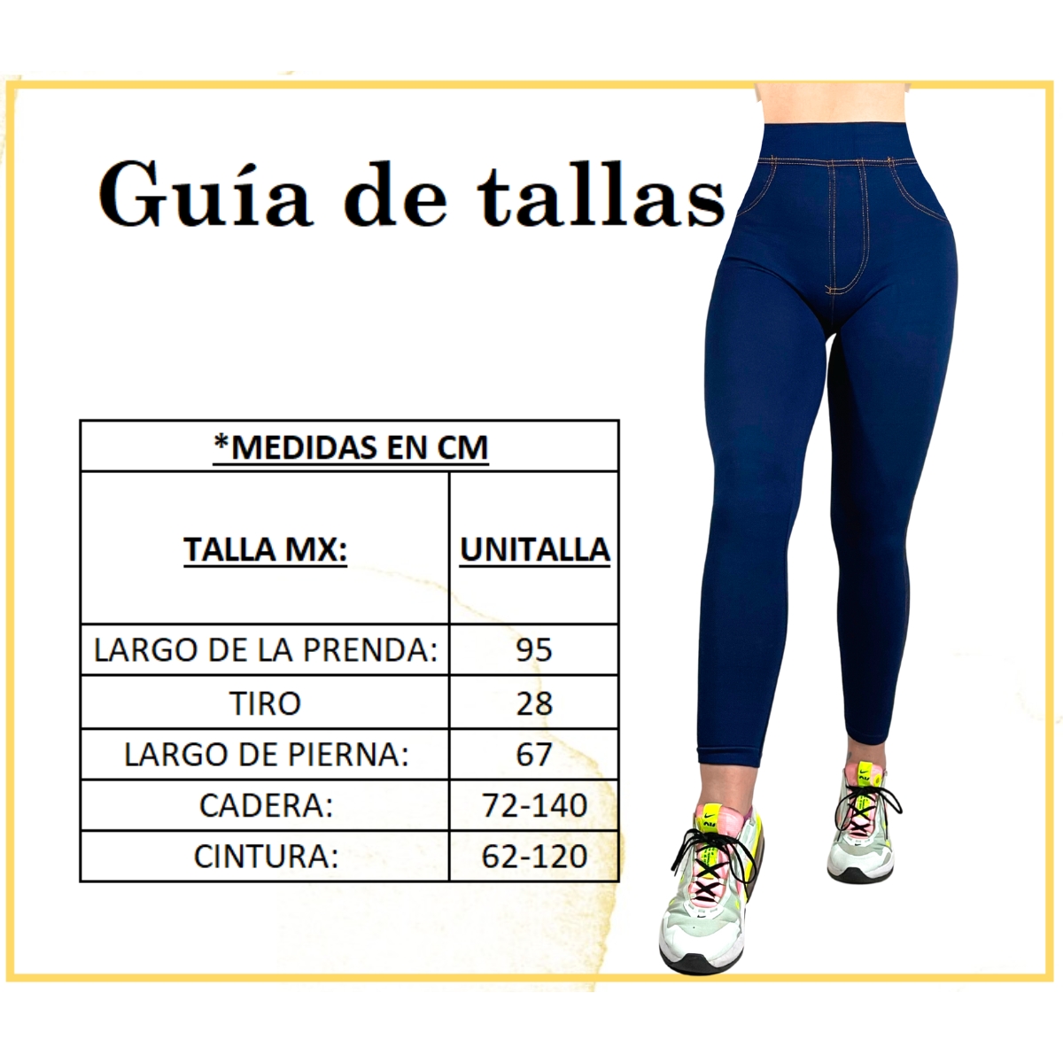 Mallas Estilo Mezclilla Calidad Premium Leggins Mujer Mayon