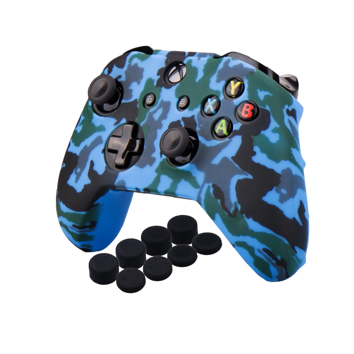 Funda Para Control de Xbox One S / X (Azul Camuflaje)