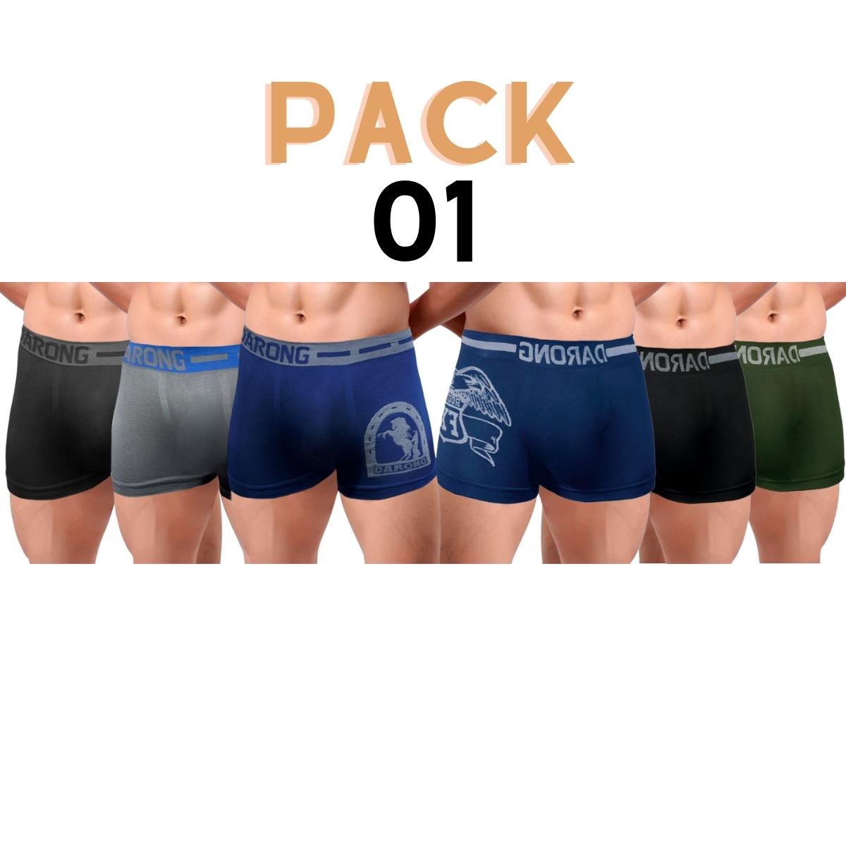 Pack 6 Boxer Caballero Mayoreo Calzones Hombre Microfibra