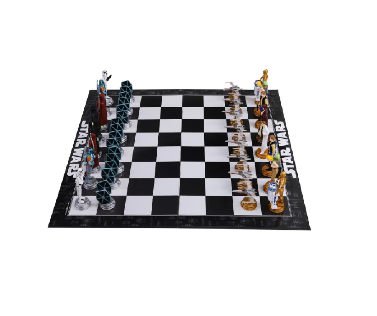 Ajedrez Edición Especial Star Wars, Original Figuras 10 cm, Gama Up, Colección Limitada