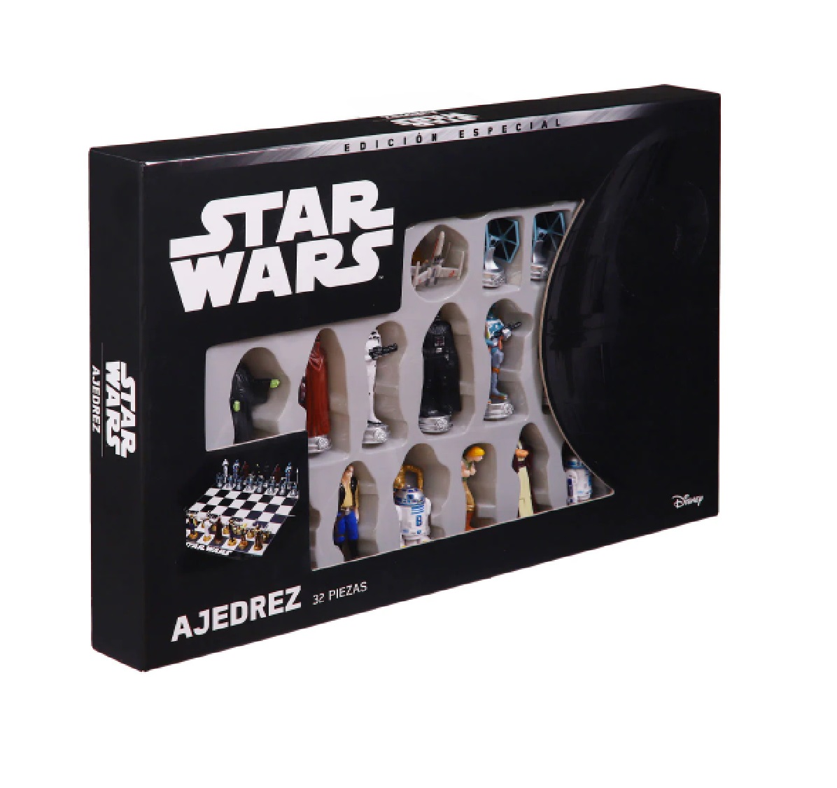 Ajedrez Edición Especial Star Wars, Original Figuras 10 cm, Gama Up, Colección Limitada
