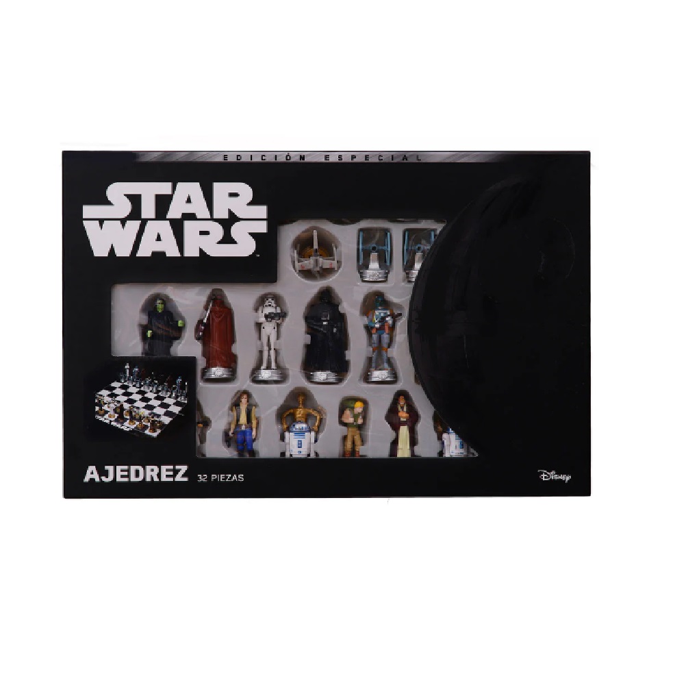 Ajedrez Edición Especial Star Wars, Original Figuras 10 cm, Gama Up, Colección Limitada
