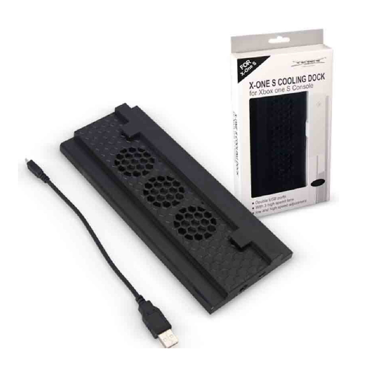 Base Vertical Cooler DOBE Compatible Xbox One S (Negra) TYX-620