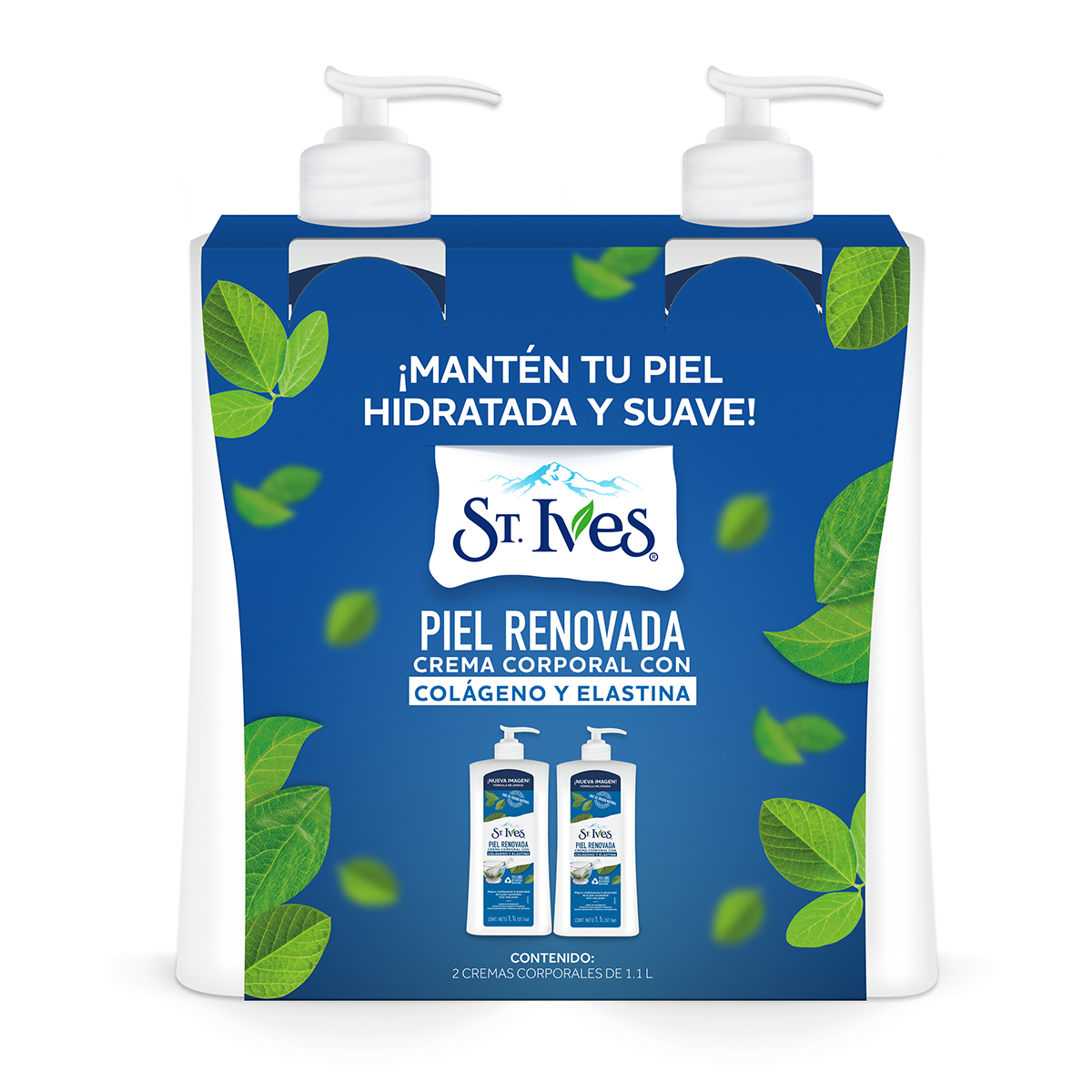 St Ives Crema Corporal 2 pzas de 1.1 l