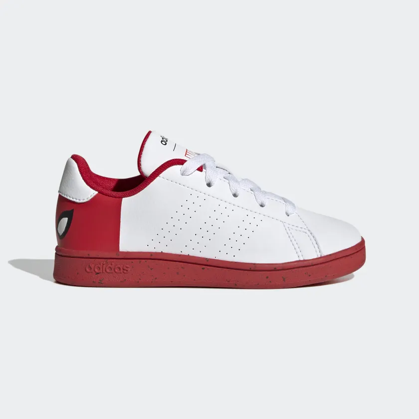 Tenis Adidas Advantage Spiderman Blanco Rojo de Niños Original