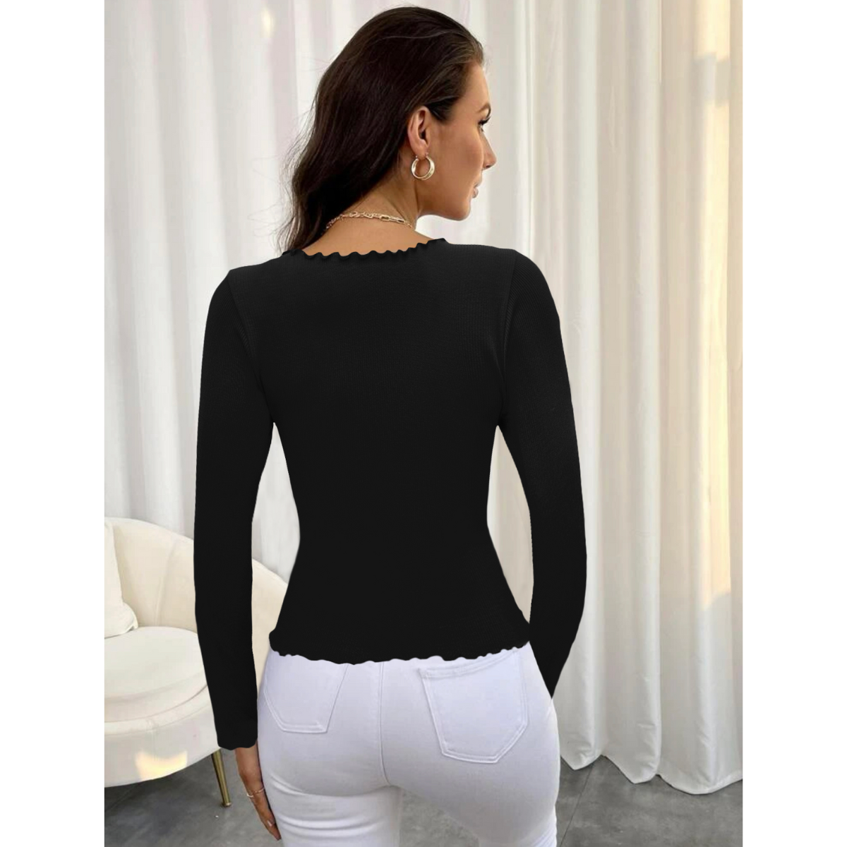 suéter Mujer Canalé Moda Sweater Dama Abrigo Ligero Blusa