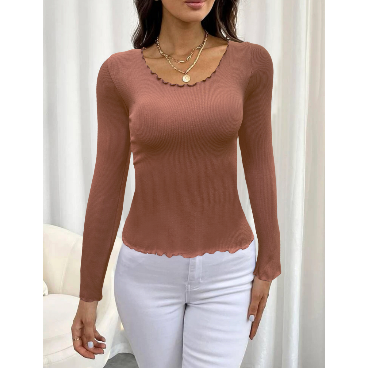 suéter Mujer Canalé Moda Sweater Dama Abrigo Ligero Blusa