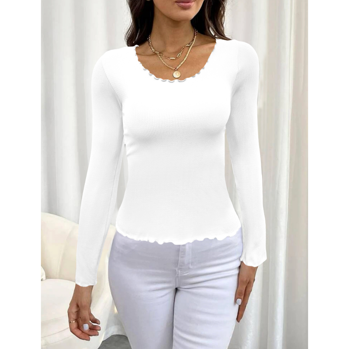 suéter Mujer Canalé Moda Sweater Dama Abrigo Ligero Blusa