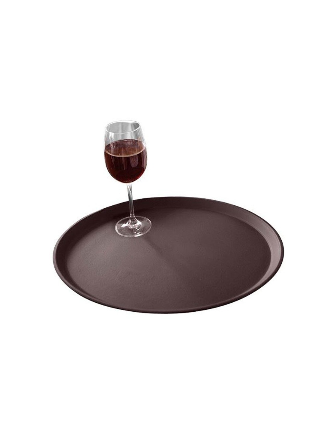 3 Charola Redonda Antiderrapante 16 PG/40 cm. Para mesero, Servicios de Eventos, Restaurante. (3 pzas)